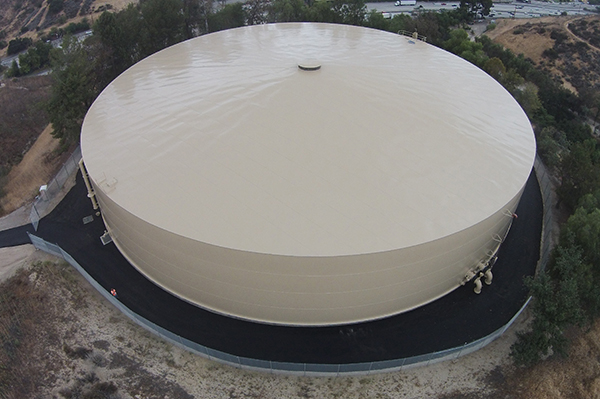 Drone image of Calabasas Tank